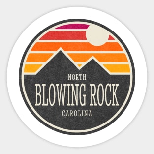 Visiting NC Mountain Cities Blowing Rock, NC Sunset Sticker